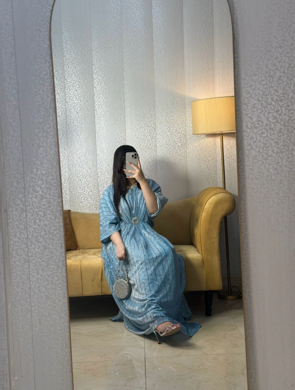 Light Blue Moonlight Kaftan