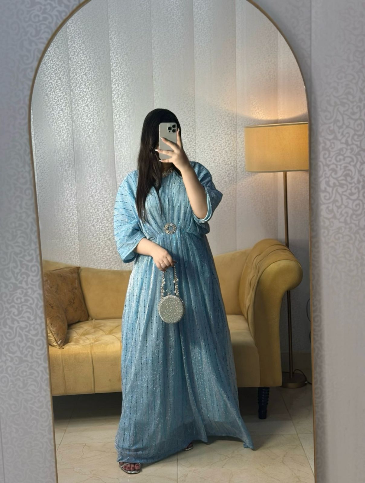 Light Blue Moonlight Kaftan