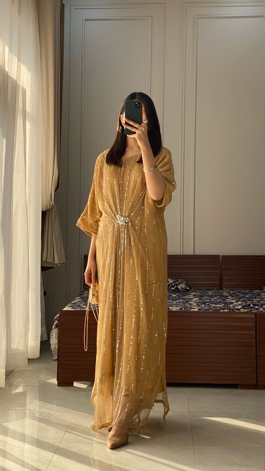 Light golden Moonlight Kaftan