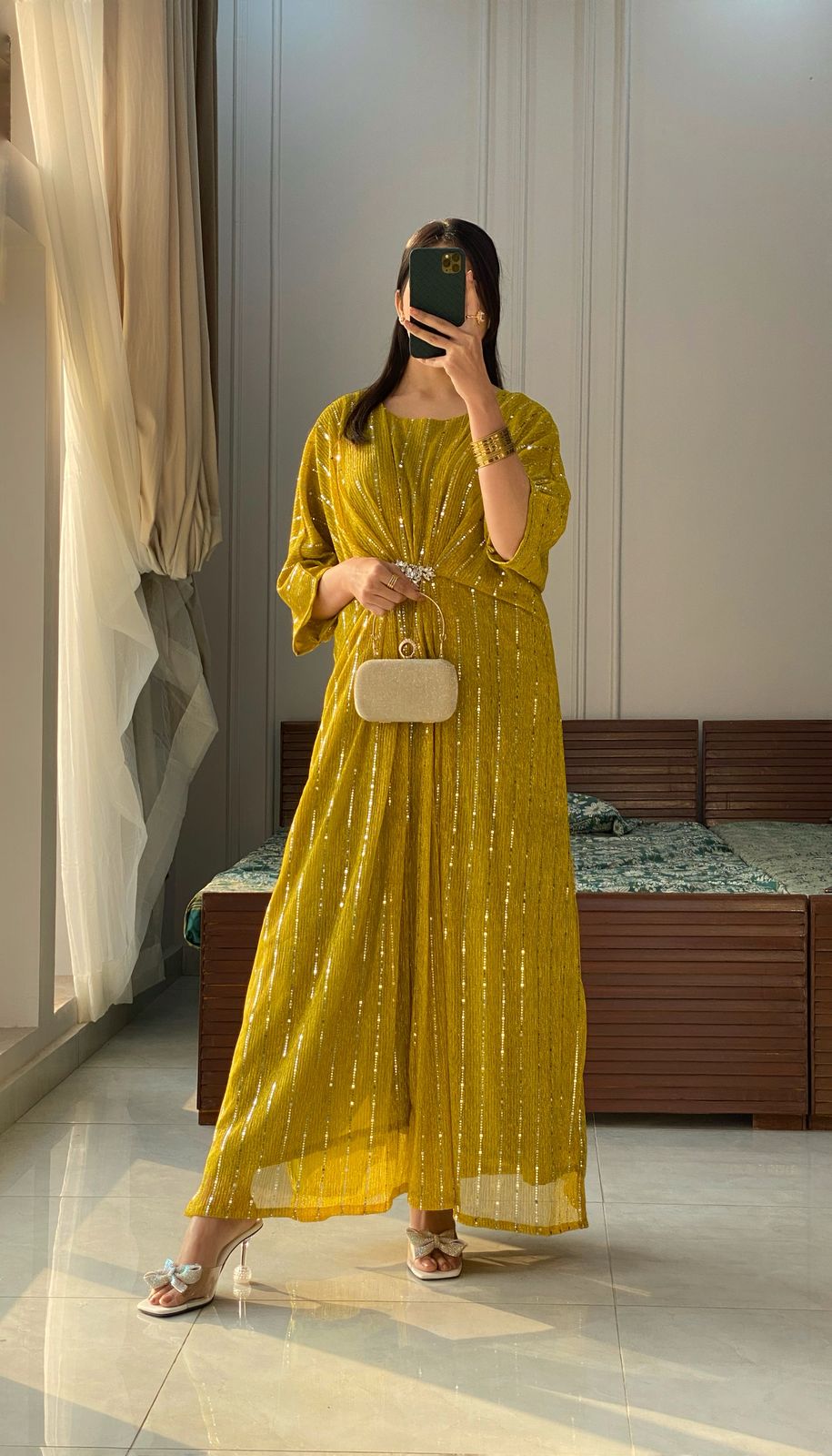 Mehndi Moonlight Kaftan