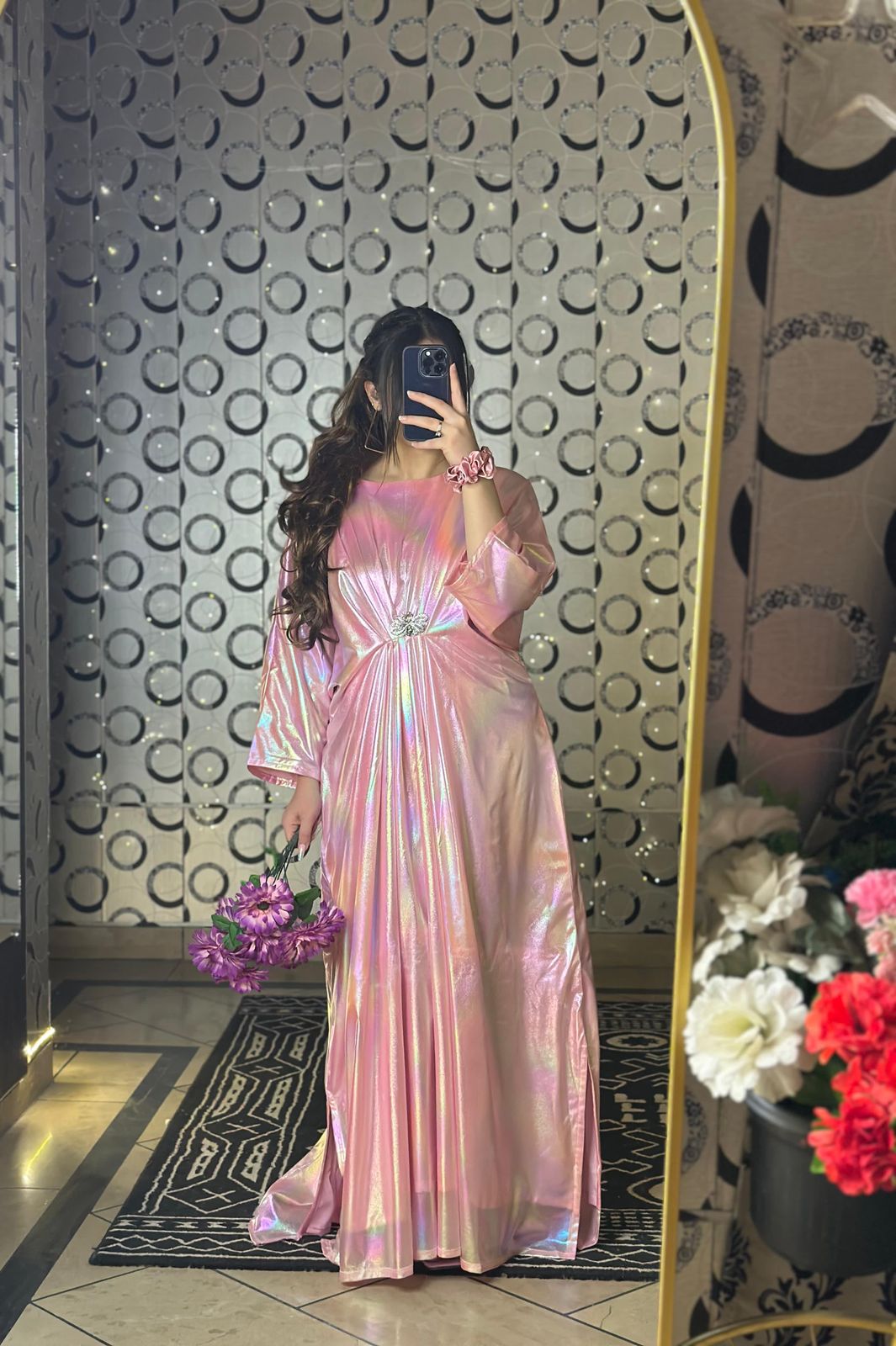 Pink moonlight rainbow Kaftan