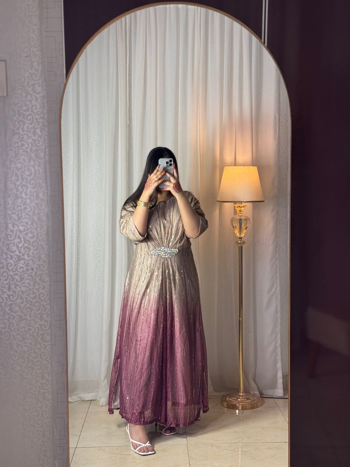 skin-pink Moonlight Kaftan
