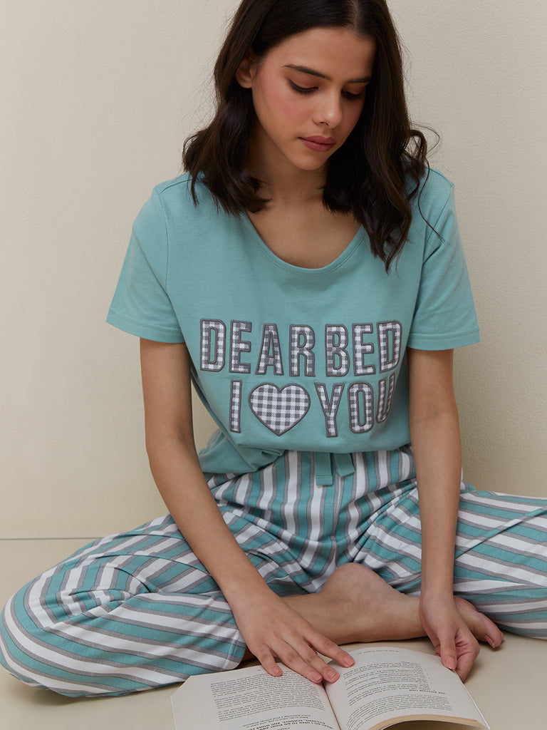 DEAR BED PRINT NIGHT SUIT